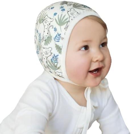 KLUSHA Bamboo and Cotton Double Sided Baby Beanie for Newborns Hospital Hat Reversible Breathable All Seasons Bonnet