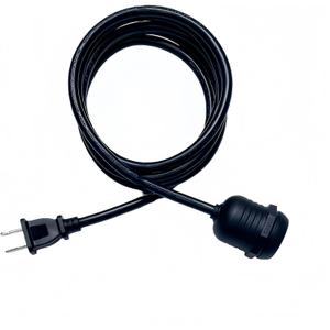 E26 Waterproof Pendant Light Socket, 6FT Industrial Power Cord, IP65 Rated Hanging Light Kit for Garage, Workshop, Patio (Bulb Not Included).