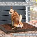 Bark Potty Large Dog Potty Training Box - Disposable, Long-Lasting Pee Pad Litter Replacement - Leak Resistant, Multi-Use, Odor Control, Indoor/Outdoor Toilet Tray
