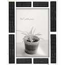 New View 5x7 inch Picture Frame - Black / White