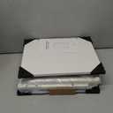 Lazzanto Night Stand Bedside Table Bedroom - White Nightstand with Charging Station & LED Light Strip, Morden Bed Side End Table with Storage Shelf & 2 Fabric Drawers, U-S-B Ports & AC Outlets