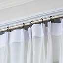 Hotop 30 Pcs Metal Drapery Curtain Rings 0.98/1.26/1.65 inch Interior Diameter and 30 Pcs Hanging Curtain Drapery Pin Hooks for Window Door Shower(Black,32 mm)