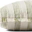 Loloi Green/Ivory 22'' x 22'' Cover Only Pillow