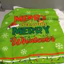 FuWeave 6 Pcs Lime Green Christmas Chair Covers Christmas Chair Back Covers Xmas Chair Protector Slipcovers Washable Winter Dining Room Seat Covers for Home Hotel Kitchen Decorations,Missing 4pcs