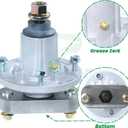 GY20785 Spindle Assembly with GX20367 Spindle Pulley Replaces John Deere GY20785 GY20050 UC23728 for John Deere L100 L105 L107 L108 L110 L111 L118 1642HS L17.542 L1742 42" Lawn Tractors