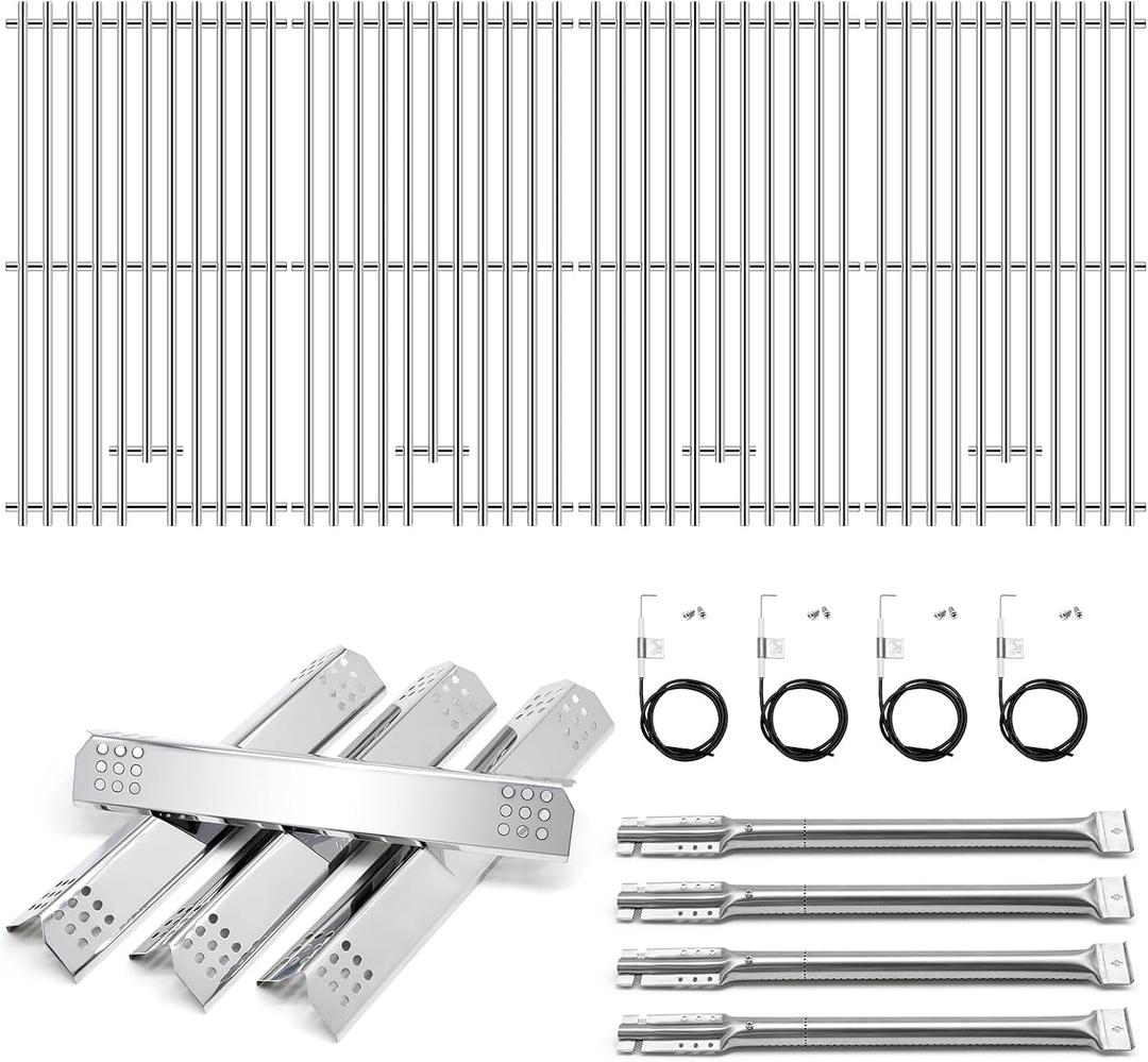 Grill Replacement Parts for Kitchenaid 740-0781, Heat Plates Grill Burners Igniters Grill Grates for Kitchenaid 740-0781 4-Burner Grill