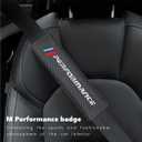 Car M 3 Color Performance Letters seat Belt Cover Carbon Fiber Texture Car seat Belt Shoulder Pad Cover Soft and Comfortable Suitable for Any Car Model