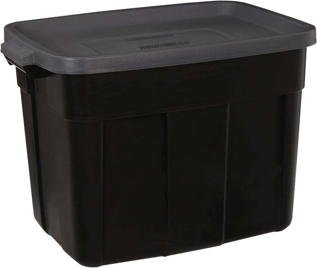 United Solutions RMRT180025 Tote, 18 Gallon, Black with Gray