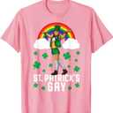 St. Patrick's Gay Leprechaun In Sexy Stockings and Shorts T-Shirt, S