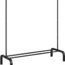 Clothes Rack Metal Clothing Rack with Bottom Shelf Garment Rack for Hanging Clothes Shirts Jeans and Coats Black