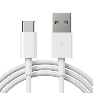 2 x Generic USB C Cable 3A Fast Charge, USB A to Type C Charger Cord Braided Compatible with Galaxy A10e A20 A50 A51 A71, S20 S10 S9 S8 Plus S10E, Note 20 10 9 8, Moto G7 G8 (6A - White 6 Feet)