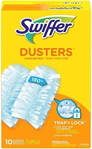 Swiffer Refill Dusters, Dust Lock Fiber, Light Blue, Unscented, 10 PCS