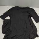 REVETRO Women's Spring Midi Bodycon Dresses Fall 3/4 Long Sleeve Crewneck Ribbed Knit Fitted Casual Dress (Large, Black)