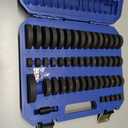 Orion Motor Tech 52-in-1 Custom Bushing Driver Tool Set and Transmission Wheel Axle Bearing Race Seal Installer Remover, Bush Removal Puller Bearing Press Tool Kit