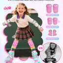 Sportneer Kids Roller Skates: 4 Size Adjustable Quad Skates with Light Up Wheels for 5-8, 8-12 Girls Boys Kids Toddlers Beginners, Birthday Gift with Protective Gear Set for Outdoor Indoor, XS
