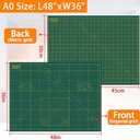 Cutting Mat A0 around 36" x 48", Self Healing cutting mat Double Sided 5-Ply Cutting Mats for Crafts, Fabric, Sewing, Quilting, Workbench, Scrapbooking, Projects, Green/Green -Shiny Merry