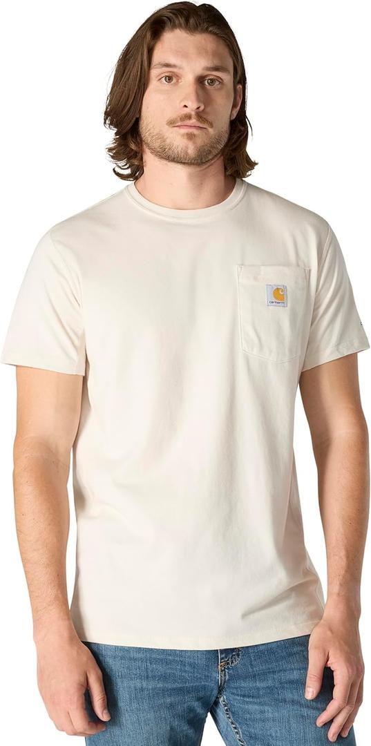 Carhartt Men's 104616 Force Relaxed Fit Midweight Short Sleeve Pocket (XX-Large, Malt)