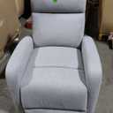 HD Designs Preston Swivel Glider Gray Recliner, Light Gray