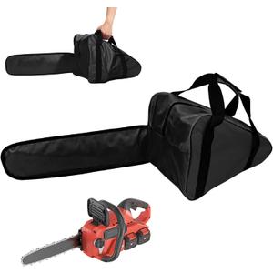 OMISTAR 20 Inch Chainsaw Carrying Bag, Heavy-Duty Oxford Cloth Chainsaw Bag, Portable Storage Holder for Chainsaws, Zippered Chainsaw Case, Waterproof Protection Tool Bag