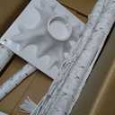 PABIPABI Birch Tree with LED Lights, 2 Pack 6ft Lighted White Christmas Trees Outdoor with Timer & Light Dimmer Prelit Artificial Twig Tree Set for Decorations Indoor Winter Home Garden Bedroom Decor