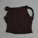 QINSEN Women's Square Neck Sleeveless Double-Layer Tank Tops Basic Tight T Shirts Medium