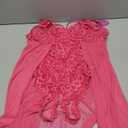 Avidlove Lingerie for Women Lace Bodysuit V Neck Teddy Sexy Lingerie Chemise One Piece Babydoll Nightgown, Pink, Size 2 XL