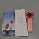 JISULIFE Handheld Fan Life7 Ultimate Flexibility: Wide & Strong Airflow, 19.5H Max Cooling, 5000mAh Rechargeable, 5-Speed, LED Display, 3 IN 1 Portable Fan for Travel, Concerts, Sports Events(Pink)