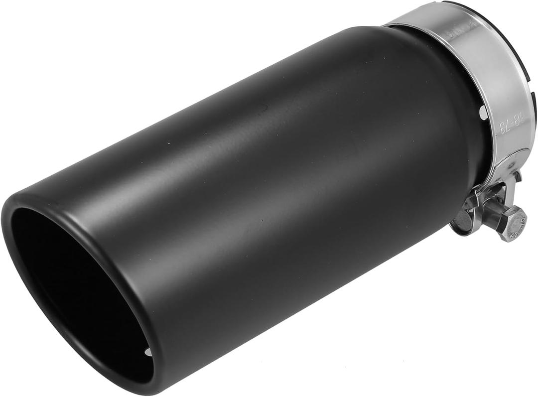 Car Exhaust Tip Tail Pipe Compatible for Toyota Tacoma 2005-2023, Anti-Corrosion 2.8'' Inlet 3.54'' Outlet 8.5'' Length Black Stainless Steel