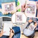 FDHSPAAM Coquette Halloween Ghost Spiral Journal Notebook 5.5x8.3in, Spooky Ghost Journal for Woman, Girly Preppy Halloween Notebooks Gifts for Note Taking, Hardcover Notebook