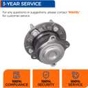 PAROD Pair 512508 Rear Wheel Hub Bearing Assembly Fit for Buick Verano 2014-2017, Chevy Cruze 2014-2015, Volt 2013-2015