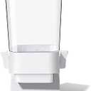 Cereal Dispenser Countertop, 5L Cereal Containers Storage Dispenser for Pantry, Large Dry Food Cereal Dispenser, Not Easy to Crush Cereal, Can Hold Oatmeal, Candy, Snack, Grain, Pet Food (White, 3Pc)