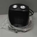 BLACK+DECKER Personal Ceramic Heater, Space Heater for Office Desk, Home Office & Personal Use Desk, 2 Heat & Fan Only Settings, Adjustable Thermostat, BHDC201, Black