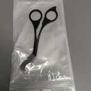 Eyebrow Trimmer Scissor with Comb, Eyebrow Scissors for Women, Stainless Steel Precision Eyebrow Cutter, for Women and Men (Black)