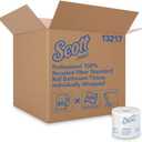 Scott Kimberly-Clark Professional 13217 100% Recycled Fiber Roll Bathroom Tissue- 550 Sheets/Roll- 80/Carton