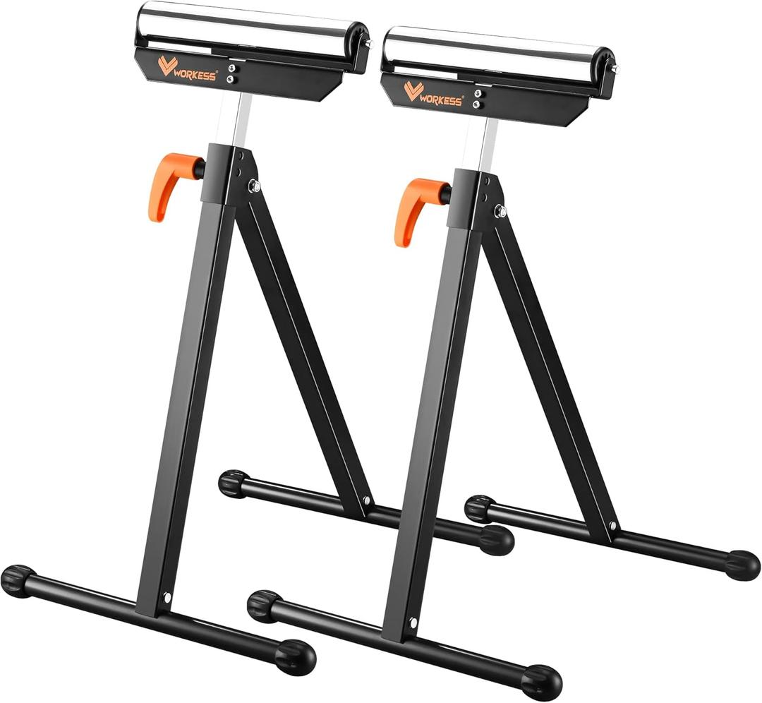 Roller Support Stand 132 Lbs Load Capacity, Twin Pack WK-RS004T