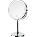 DEIOVWXS Makeup Mirror, 3000mAh Rechargeable DoubleSided Magnifying Vanity Mirror with 3 Colors, 1X/10X, 360° Rotation, Adjustable Brightness, Gifts for Mom, Women,Wife, Girls, Dorm Room Essential
