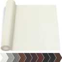 Leather Repair Tape, 17 X 79 in Leather Repair Kit for Furniture, Self Adhesive Repairing Patch Large Vinyl Patch Tape for Sofa, Car Interior, Couch, Car Interior, Car Seats(Beige White/Cream)