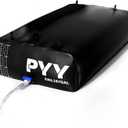 PYY Portable 87 Gallon Water Bladder - Truck Bed & Carrier Cart Water Bob Bathtub Emergency Water Bladders for Outdoor RV & Car Camping Water Bladder Tank with Spigots and Overflow Kit-Black 330L