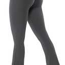 YEOREO Women's Mini Flared Workout High Waist No Front Seam Yoga Legging Pants (30“ inseam, Medium)