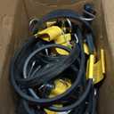 STANLEY S300441 Black 41" Rubber Tarp Bungee Cords for Boating, Camping, Cargo Support, 10 Pack