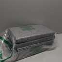 HOONEX Linen Foldable Storage Bins with Lids, 2 Pack, Storage Boxes with Carrying Handles and Sturdy Heavy Cardboard, 16.5" L x 11.8" W x 7.5" H for Shoes, Books, Clothes, Light Grey