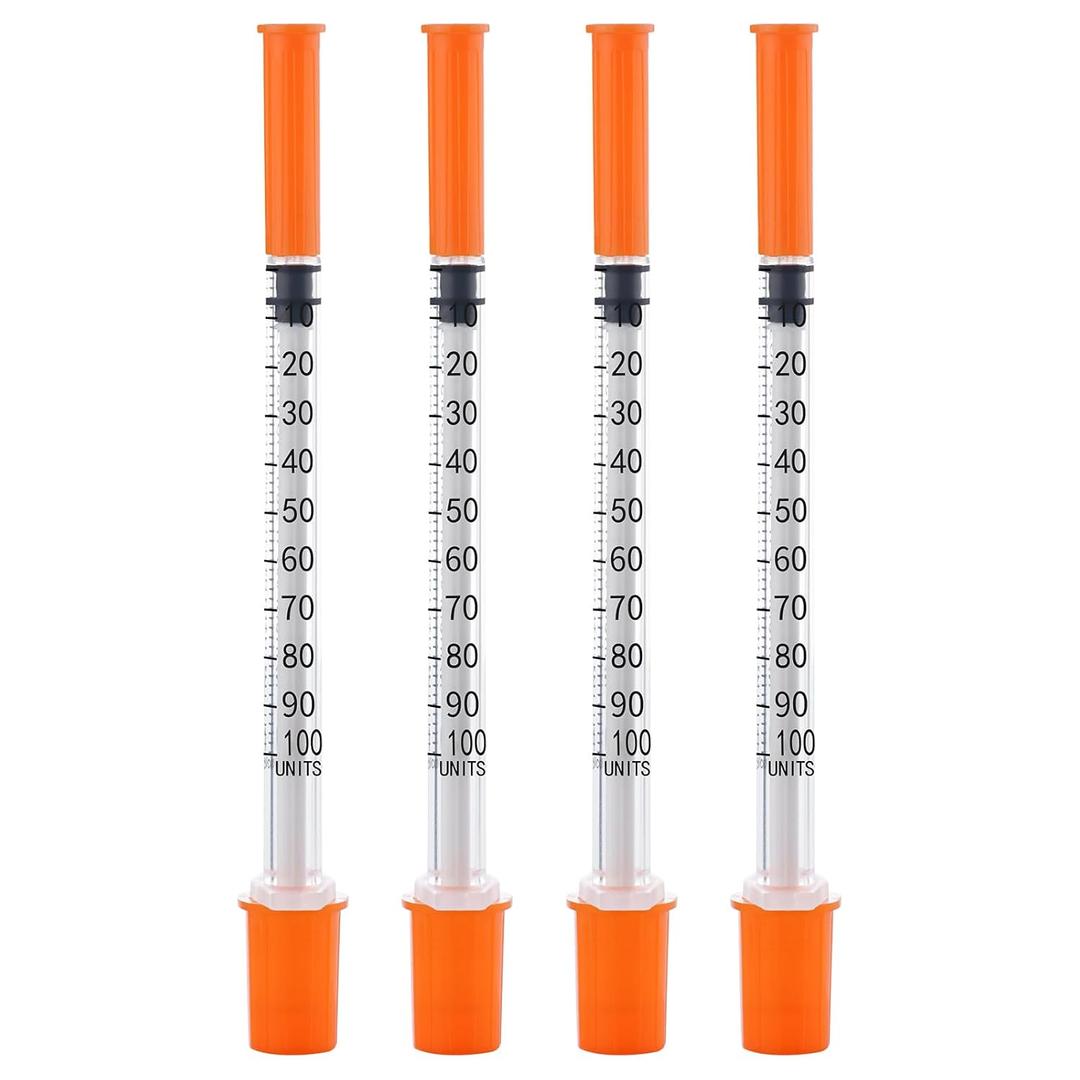 30G 1cc 1/2" Syringe - Individual Package-100 Pack