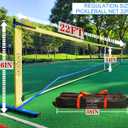 Portable Pickleball Net Set, 22FT Regularion Size Pickle Ball Net with Paddles Set, Outdoor Pickleballs and Carry Bag, Easy Setup for Indoor, Outdoor, Driveway
