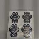 Aqumax Dog Anti Slip Paw Grips Traction Pads, Dog Feet Stickers with Stronger Self-Adhesive Paw Pad Provide Traction for Senior, Injured Dogs, 12 Sets (48 pcs) M Black