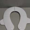 Frida Baby Fold-and-Go Portable Potty Seat for Toilet, Foldable Travel Potty Seat for Toddler, Fits Round & Oval Toilets, Non-Slip Base, Handles, Includes Free Travel Bag (Small)