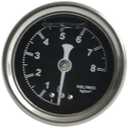 VicizeRecht Fuel Pressure Gauge, 1/8 NPT Brass Back Mount, Shock-Proof Glycerin Filled, Measure Water, Air, Hydraulic Pressure, 0-8 kg/cm Range, Set of 4