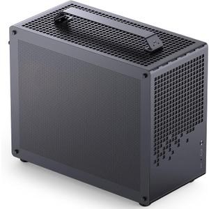 JONSBO/JONSPLUS Z20 Mesh Black Micro-ATX Mini Tower PC Case,with Detachable Carrying Handle, Mini Size, High-Performance Hardware Compatible, Support 240AIO, H160mm Cooler, Black