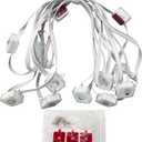 ASAHOM 16.4ft Extension Lights, Only Compatible S1050 RGBCW Permanent Outdoor Lights(Not Include Power Supply)-White