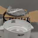 AROMA Rice Cooker, 3-Cup (Uncooked) / 6-Cup (Cooked), Small Rice Cooker, Oatmeal Cooker, Soup Maker, Auto Keep Warm, 1.5 Qt, White, ARC-363NG