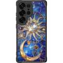 DEENAKIN for Samsung Galaxy S24 Ultra Case Cute,Aesthetic Floral Hard Shell,Compatible with Magsafe,Trendy Unique Cool Retro Western Protective Slim Phone Cover for Women Girls,Astral Mystique